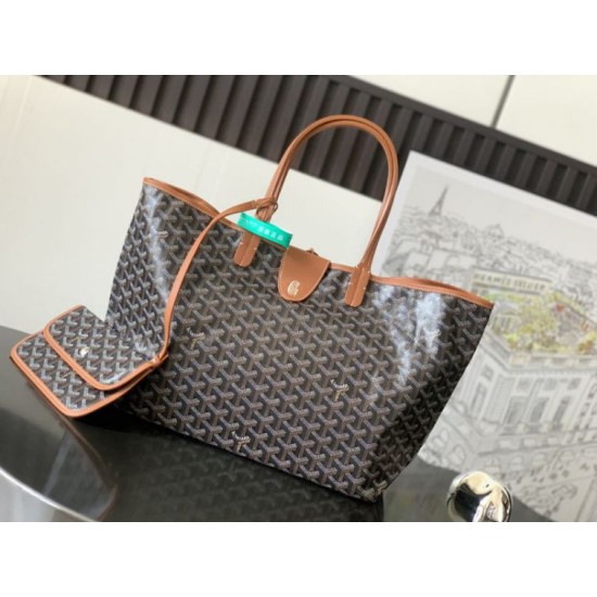 Cloni Borse tote Goyard Saint Louis PM/GM Spalmata Goyardine marrone firmate
