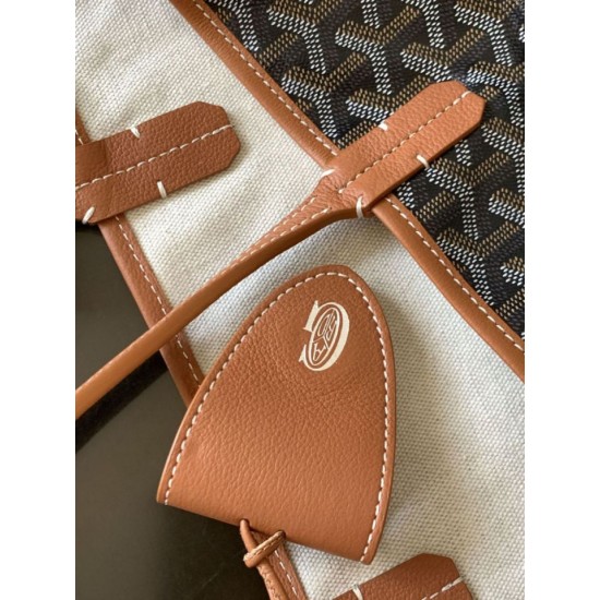 Cloni Borse tote Goyard Saint Louis PM/GM Spalmata Goyardine marrone firmate