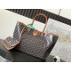 Cloni Borse tote Goyard Saint Louis PM/GM Spalmata Goyardine marrone firmate