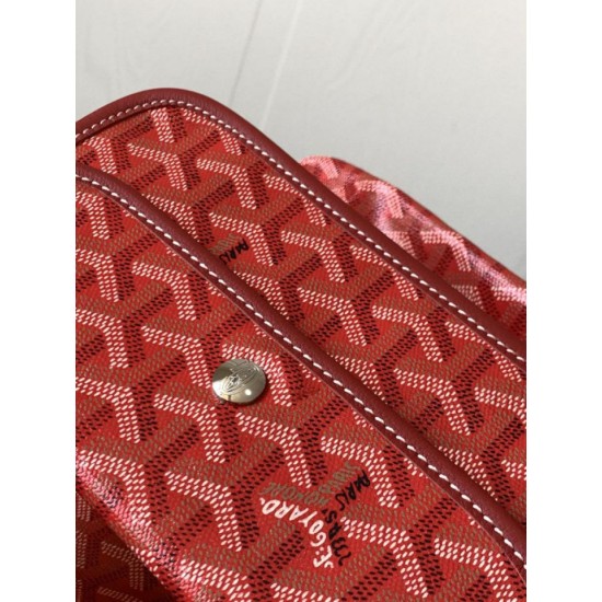 Replica di lusso Borse tote Goyard Saint Louis PM/GM Spalmata Goyardine Rosso Imitazioni Cloni Borse tote Goyard Saint Louis PM/GM Spalmata Goyardine Rosso firmate