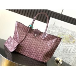 Borse tote Goyard Saint Louis PM/GM Spalmata Goyardine bordeaux