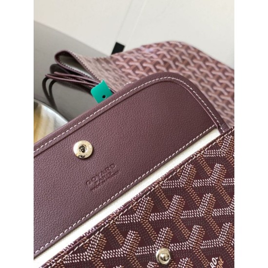 Replica di lusso Borse tote Goyard Saint Louis PM/GM Spalmata Goyardine bordeaux Imitazioni Cloni Borse tote Goyard Saint Louis PM/GM Spalmata Goyardine bordeaux firmate