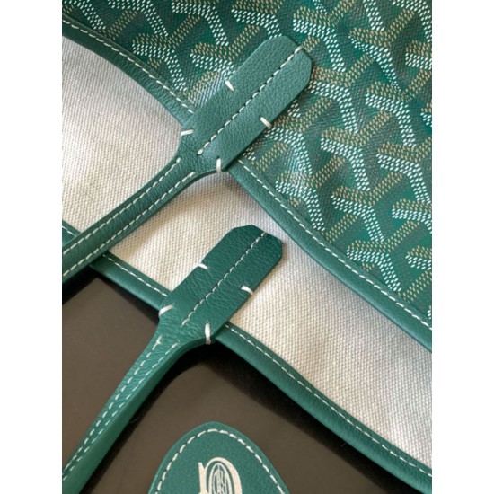 Replica di lusso Borse tote Goyard Saint Louis PM/GM Spalmata Goyardine verde Imitazioni Cloni Borse tote Goyard Saint Louis PM/GM Spalmata Goyardine verde firmate