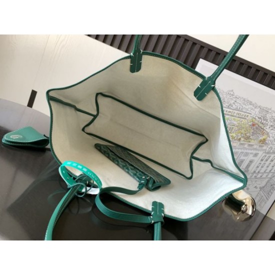 Replica di lusso Borse tote Goyard Saint Louis PM/GM Spalmata Goyardine verde Imitazioni Cloni Borse tote Goyard Saint Louis PM/GM Spalmata Goyardine verde firmate