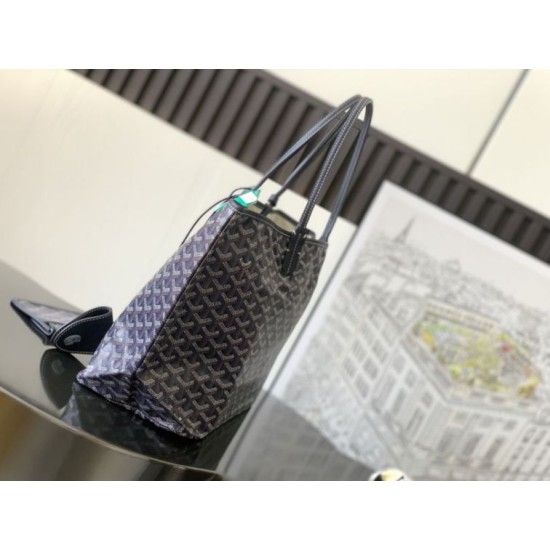 Cloni Borse tote Goyard Saint Louis PM/GM Spalmata Goyardine Nero firmate