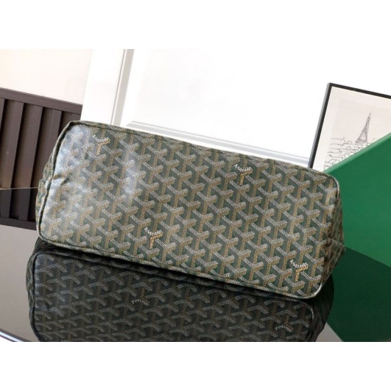 Replica di lusso Borse tote Goyard Saint Louis PM/GM Spalmata Goyardine verde Imitazioni Cloni Borse tote Goyard Saint Louis PM/GM Spalmata Goyardine verde firmate