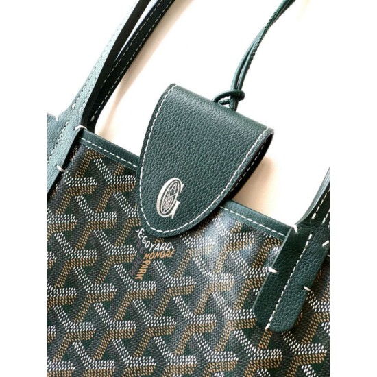 Replica di lusso Borse tote Goyard Saint Louis PM/GM Spalmata Goyardine verde Imitazioni Cloni Borse tote Goyard Saint Louis PM/GM Spalmata Goyardine verde firmate