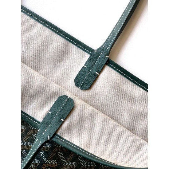 Replica di lusso Borse tote Goyard Saint Louis PM/GM Spalmata Goyardine verde Imitazioni Cloni Borse tote Goyard Saint Louis PM/GM Spalmata Goyardine verde firmate