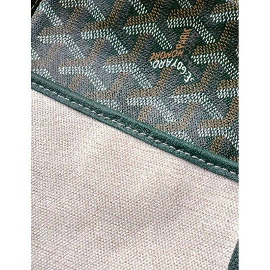Replica di lusso Borse tote Goyard Saint Louis PM/GM Spalmata Goyardine verde Imitazioni Cloni Borse tote Goyard Saint Louis PM/GM Spalmata Goyardine verde firmate