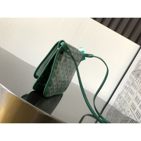 Cloni Pochette Goyard Plumet con iniziali Verde firmate