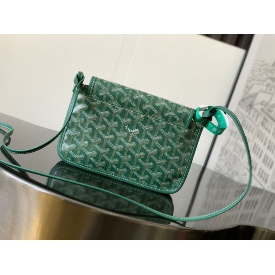Cloni Pochette Goyard Plumet con iniziali Verde firmate