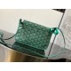 Cloni Pochette Goyard Plumet con iniziali Verde firmate