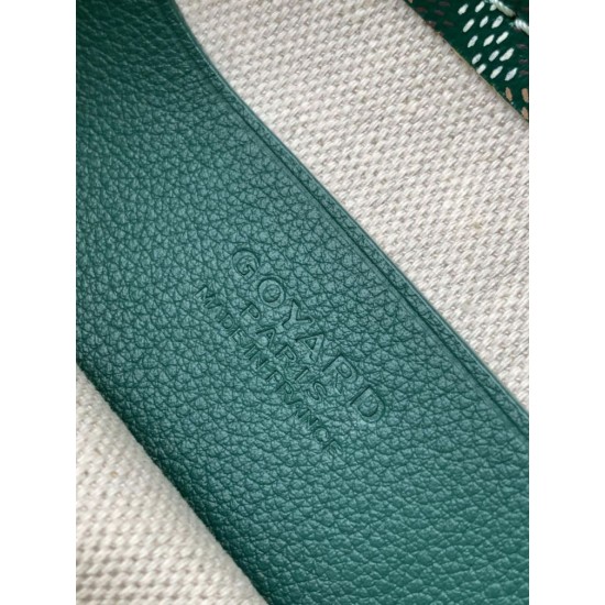Cloni Pochette Goyard Plumet con iniziali Verde firmate