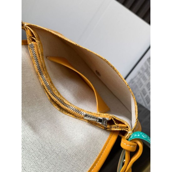 Replica di lusso Pochette Goyard Plumet con iniziali Giallo Imitazioni Cloni Pochette Goyard Plumet con iniziali Giallo firmate