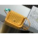 Replica di lusso Pochette Goyard Plumet con iniziali Giallo Imitazioni Cloni Pochette Goyard Plumet con iniziali Giallo firmate