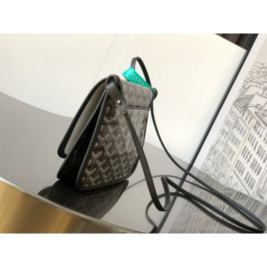 Replica di lusso Pochette Goyard Plumet con iniziali Nero Imitazioni Cloni Pochette Goyard Plumet con iniziali Nero firmate