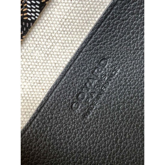 Replica di lusso Pochette Goyard Plumet con iniziali Nero Imitazioni Cloni Pochette Goyard Plumet con iniziali Nero firmate