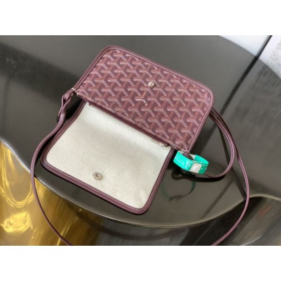 Replica di lusso Pochette Goyard Plumet con iniziali Bordeaux Imitazioni Cloni Pochette Goyard Plumet con iniziali Bordeaux firmate