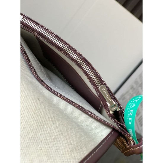 Replica di lusso Pochette Goyard Plumet con iniziali Bordeaux Imitazioni Cloni Pochette Goyard Plumet con iniziali Bordeaux firmate