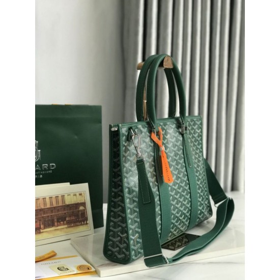 Replica di lusso Borse portadocumenti Goyard Morvan PM Verde Imitazioni Cloni Borse portadocumenti Goyard Morvan PM Verde firmate