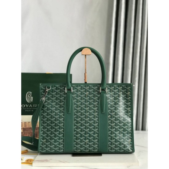 Replica di lusso Borse portadocumenti Goyard Morvan PM Verde Imitazioni Cloni Borse portadocumenti Goyard Morvan PM Verde firmate