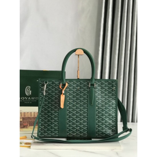 Replica di lusso Borse portadocumenti Goyard Morvan PM Verde Imitazioni Cloni Borse portadocumenti Goyard Morvan PM Verde firmate