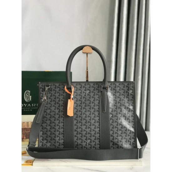 Replica di lusso Borse portadocumenti Goyard Morvan PM Grigio Imitazioni Cloni Borse portadocumenti Goyard Morvan PM Grigio firmate