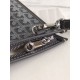 Replica di lusso Borse portadocumenti Goyard Morvan PM Grigio Imitazioni Cloni Borse portadocumenti Goyard Morvan PM Grigio firmate