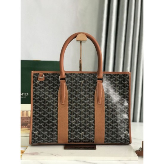 Replica di lusso Borse portadocumenti Goyard Morvan PM marrone Imitazioni Cloni Borse portadocumenti Goyard Morvan PM marrone firmate