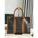 Replica di lusso Borse portadocumenti Goyard Morvan PM marrone Imitazioni Cloni Borse portadocumenti Goyard Morvan PM marrone firmate