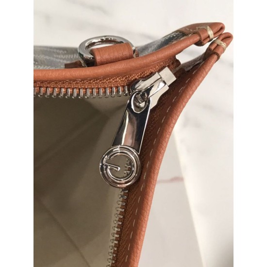 Replica di lusso Borse portadocumenti Goyard Morvan PM marrone Imitazioni Cloni Borse portadocumenti Goyard Morvan PM marrone firmate
