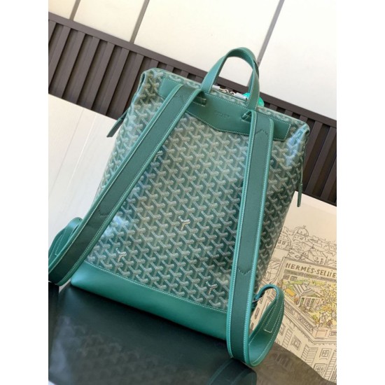 Replica di lusso Zaino Goyard Cisalpin Goyardine Verde Imitazioni Cloni Zaino Goyard Cisalpin Goyardine Verde firmate