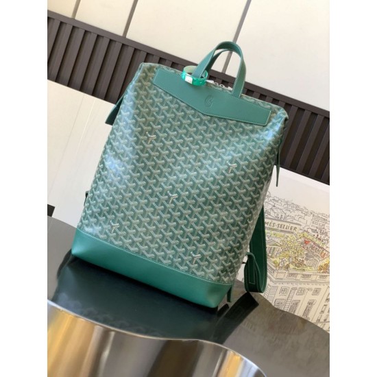 Replica di lusso Zaino Goyard Cisalpin Goyardine Verde Imitazioni Cloni Zaino Goyard Cisalpin Goyardine Verde firmate