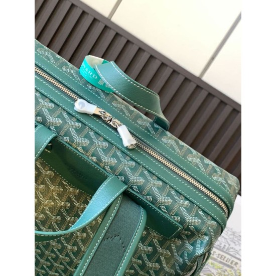 Replica di lusso Zaino Goyard Cisalpin Goyardine Verde Imitazioni Cloni Zaino Goyard Cisalpin Goyardine Verde firmate