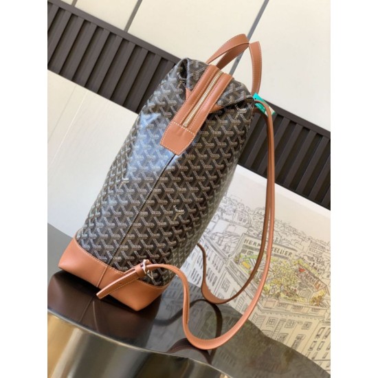 Replica di lusso Zaino Goyard Cisalpin Goyardine marrone Imitazioni Cloni Zaino Goyard Cisalpin Goyardine marrone firmate