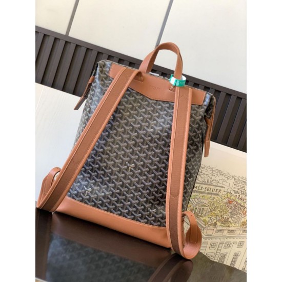 Replica di lusso Zaino Goyard Cisalpin Goyardine marrone Imitazioni Cloni Zaino Goyard Cisalpin Goyardine marrone firmate