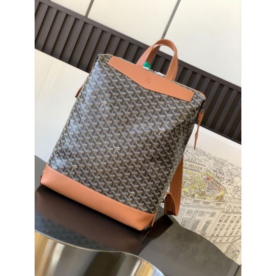 Replica di lusso Zaino Goyard Cisalpin Goyardine marrone Imitazioni Cloni Zaino Goyard Cisalpin Goyardine marrone firmate