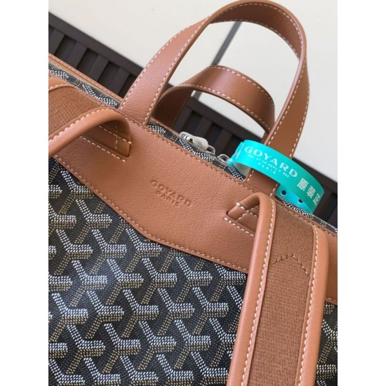 Replica di lusso Zaino Goyard Cisalpin Goyardine marrone Imitazioni Cloni Zaino Goyard Cisalpin Goyardine marrone firmate