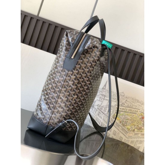 Replica di lusso Zaino Goyard Cisalpin Goyardine nera Imitazioni Cloni Zaino Goyard Cisalpin Goyardine nera firmate