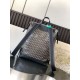 Replica di lusso Zaino Goyard Cisalpin Goyardine nera Imitazioni Cloni Zaino Goyard Cisalpin Goyardine nera firmate
