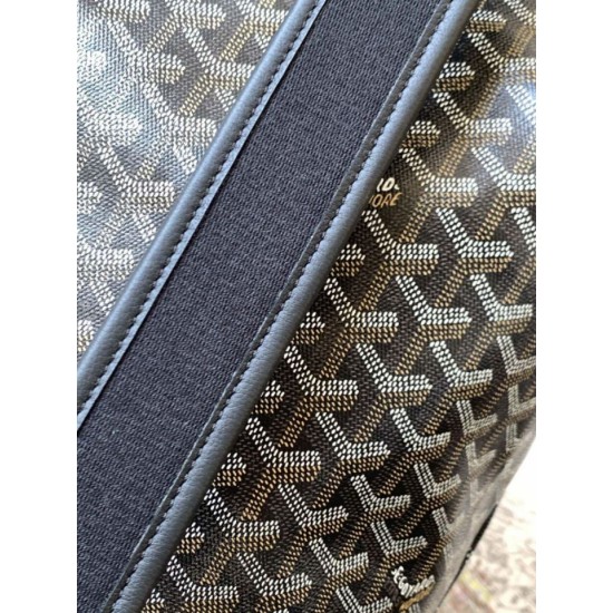 Replica di lusso Zaino Goyard Cisalpin Goyardine nera Imitazioni Cloni Zaino Goyard Cisalpin Goyardine nera firmate