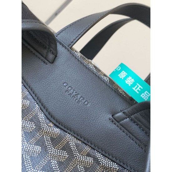 Replica di lusso Zaino Goyard Cisalpin Goyardine nera Imitazioni Cloni Zaino Goyard Cisalpin Goyardine nera firmate