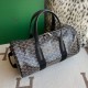 Replica di lusso Borsa sportiva classica Goyard Barrel 40 Nero Imitazioni Cloni Borsa sportiva classica Goyard Barrel 40 Nero firmate