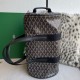 Replica di lusso Borsa sportiva classica Goyard Barrel 40 Nero Imitazioni Cloni Borsa sportiva classica Goyard Barrel 40 Nero firmate