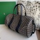 Replica di lusso Borsa sportiva classica Goyard Barrel 40 Nero Imitazioni Cloni Borsa sportiva classica Goyard Barrel 40 Nero firmate