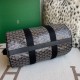 Replica di lusso Borsa sportiva classica Goyard Barrel 40 Nero Imitazioni Cloni Borsa sportiva classica Goyard Barrel 40 Nero firmate