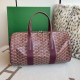 Replica di lusso Borsa sportiva classica Goyard Barrel 40 Bordeaux Imitazioni Replica Perfetta Borsa sportiva classica Goyard Barrel 40 Bordeaux firmate