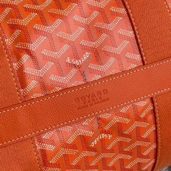 Replica di lusso Borse sportiva classica Goyard Barrel 40 arancia Imitazioni Replica Borse sportiva classica Goyard Barrel 40 arancia firmate