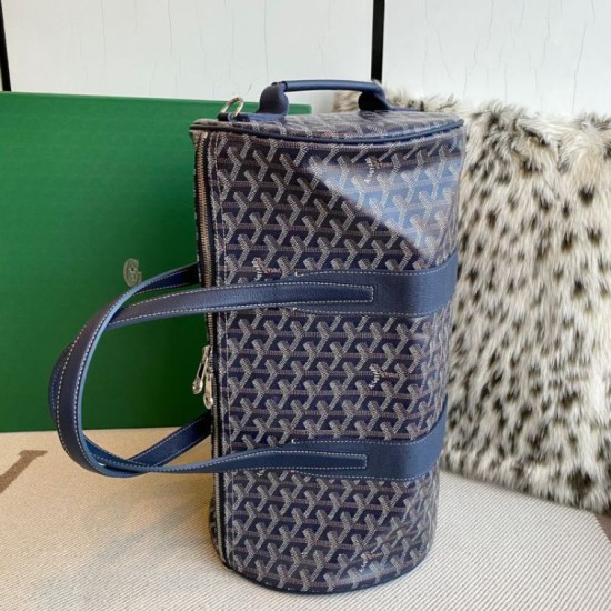 Replica di lusso Borse Firmate sportiva classica Goyard Barrel 40 Nero Imitazioni Cloni Borse Firmate Replica sportiva classica Goyard Barrel 40 Nero firmate