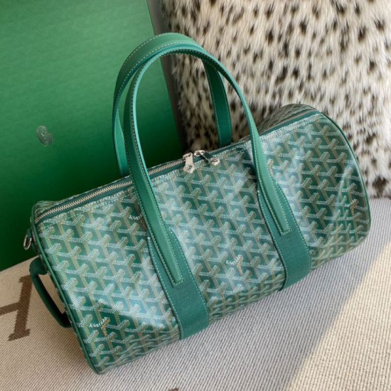 Cloni Borse Replica sportiva classica Goyard Barrel 40 Verde firmate